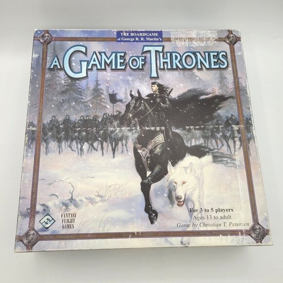 RARE George R.R. Martin's A GAME OF THRONES The Boardgame FANTASY FLIGHT GAMES - Picture 1 of 16